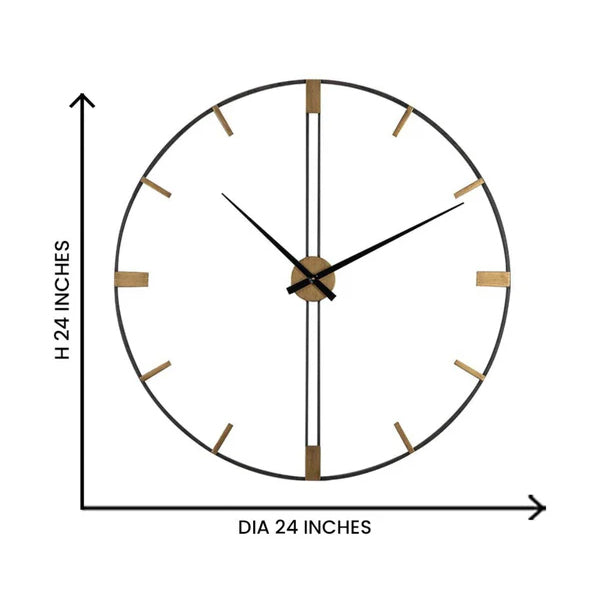 Premium Metal Wall Clock – Modern Wall Decor