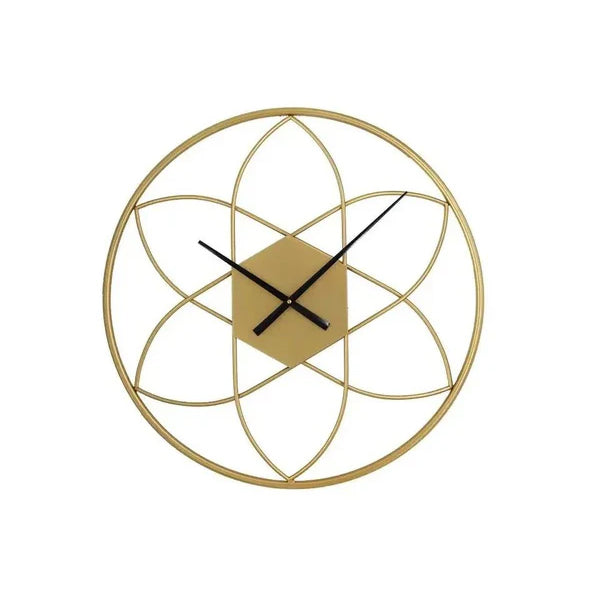 Decorative Metal Wall Clock for Living Room – Artistic Wall Clock