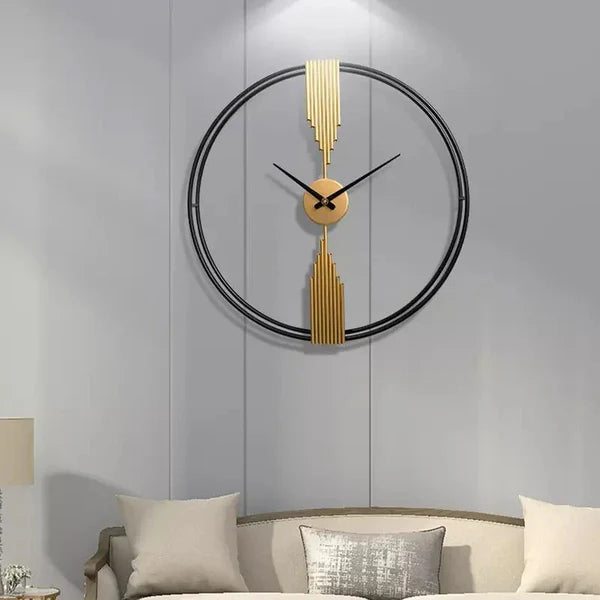 Designer Metal Wall Clock – Luxury Wall Decor