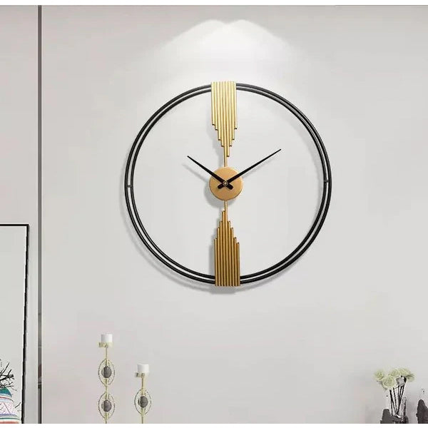Designer Metal Wall Clock – Luxury Wall Decor