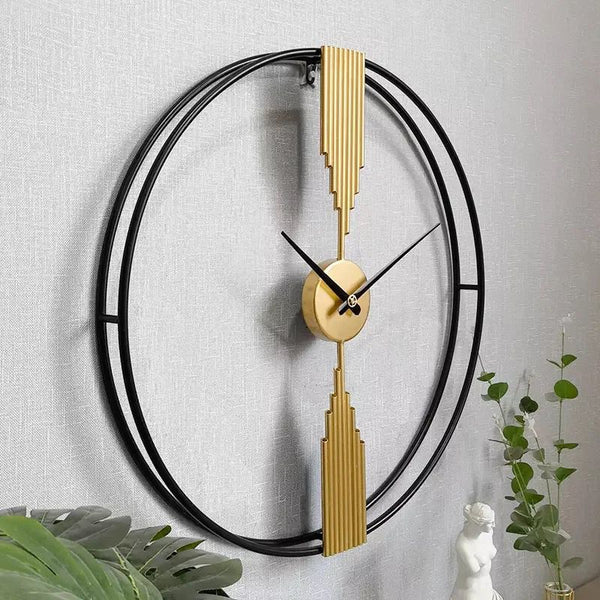 Designer Metal Wall Clock – Luxury Wall Decor
