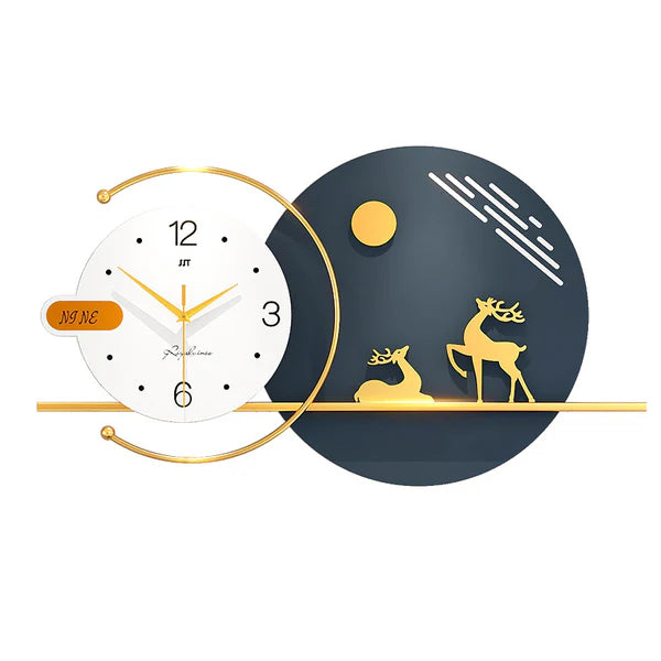 Luxury Metal Wall Clock for Home – Premium Decor