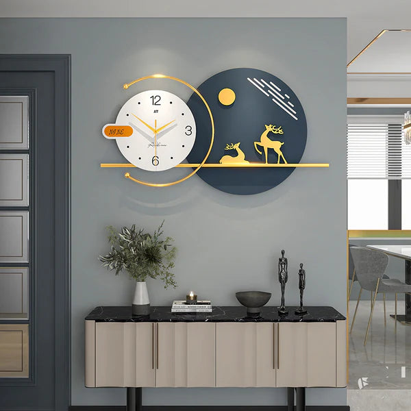 Luxury Metal Wall Clock for Home – Premium Decor