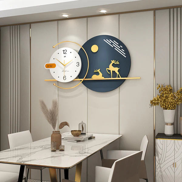 Luxury Metal Wall Clock for Home – Premium Decor
