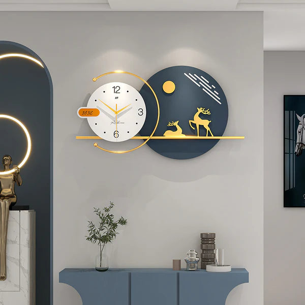 Luxury Metal Wall Clock for Home – Premium Decor