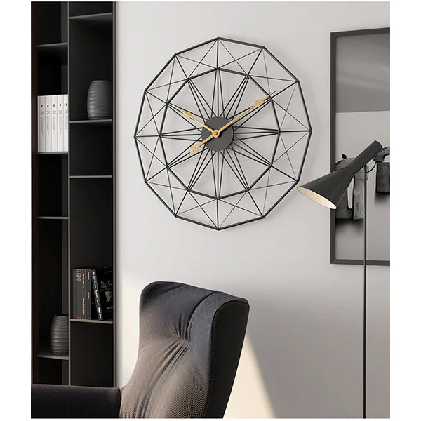 Decorative Metal Wall Clock – Hand-Crafted Stylish Home Decor Wall Clock