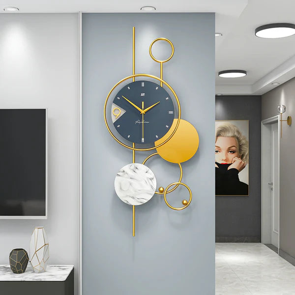 Modern Metal Wall Clock for Living Room – Stylish Design