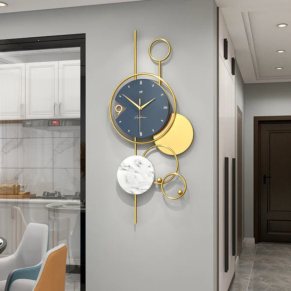 Modern Metal Wall Clock for Living Room – Stylish Design