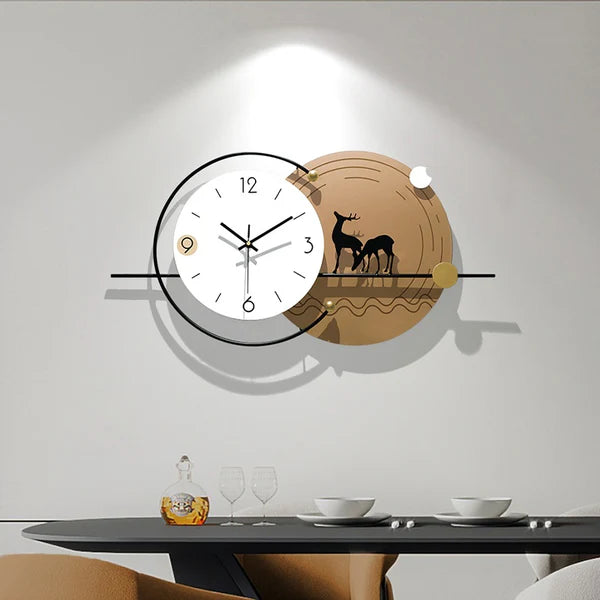Vintage Metal Wall Clock – Classic Home Decor