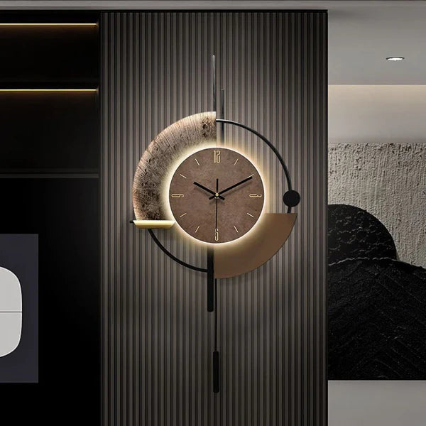 Stylish Metal Wall Clock – Contemporary Home Decor