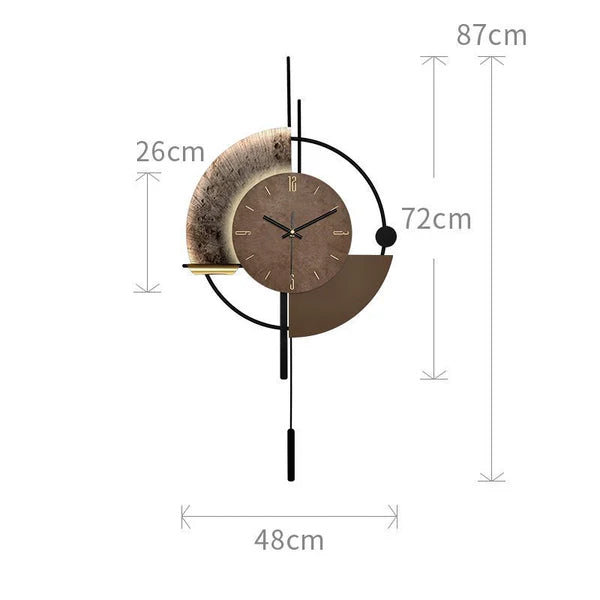 Stylish Metal Wall Clock – Contemporary Home Decor